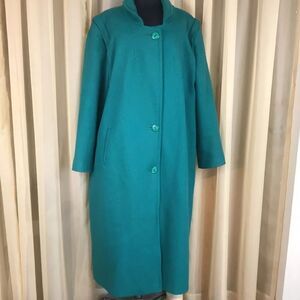 VTG, KOMITOR MADE IN AMERICA 80%WOOL 20%NYLON WOMEN COAT JACKET SIZE 18W